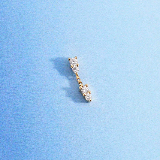 EMBER JEWELRY - TINKER - 14KT SOLID GOLD - THREADLESS END