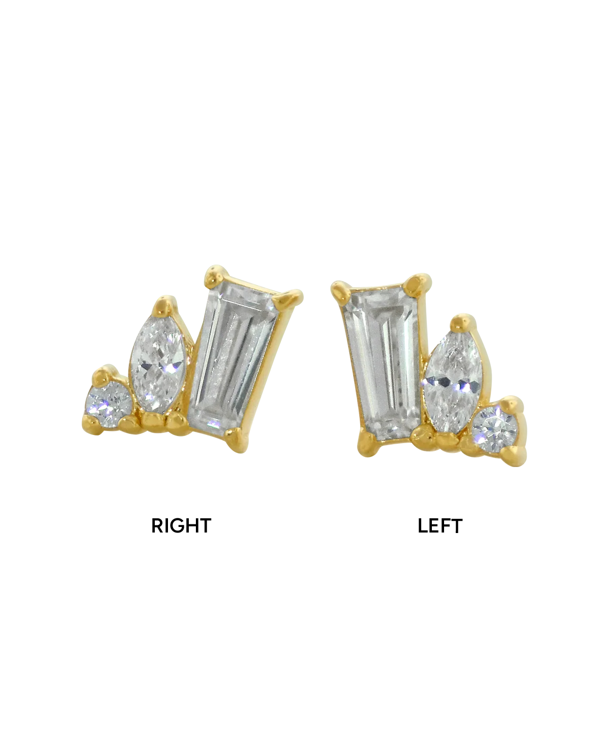 ANATOMETAL - VELA - 18KT SOLID GOLD - THREADLESS END