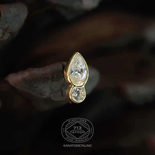 ANATOMETAL - ICON - 18KT SOLID GOLD - THREADLESS END