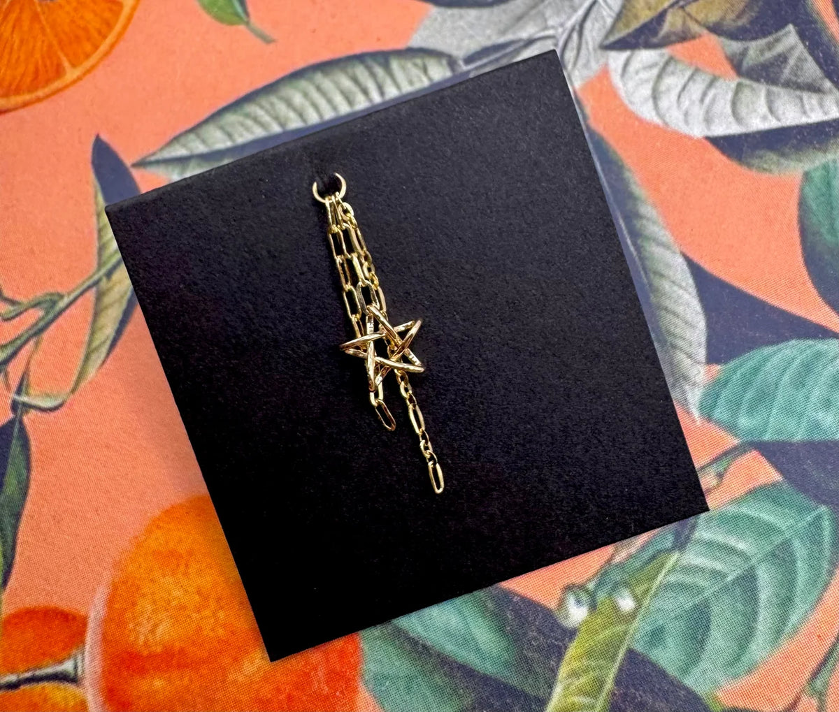 HIALEAH FINE JEWELRY - STARFIRE - 14KT SOLID GOLD - CHARM