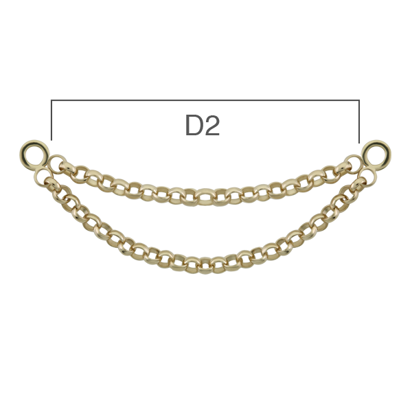 LEROI - KOLO II - 14KT SOLID GOLD - CHAIN