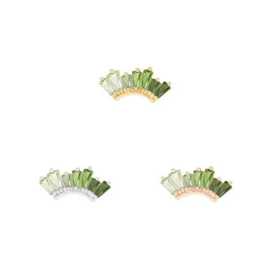 BUDDHA JEWELRY - ENLIGHTEN - GREEN TOURMALINE - THREADLESS END