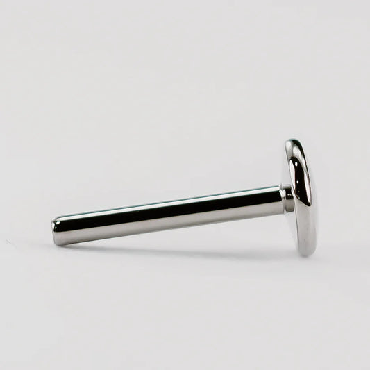 CASCADE BODY JEWELRY - 18g (5/32" - 11/32") POST (WITH A 4MM DISK BACK) - LABRET - THREADLESS