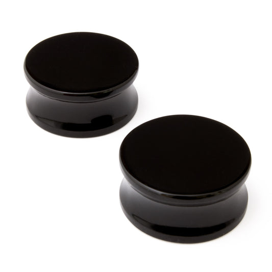 GORILLIA GLASS - SOLID PLUGS (00G), BLACK - PLUGS