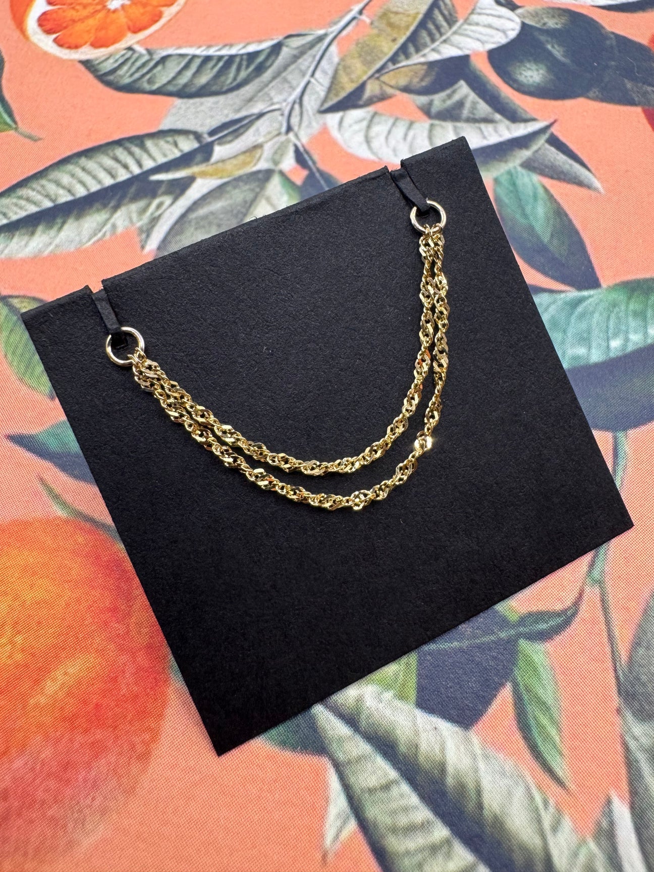HIALEAH FINE JEWELRY - SINGAPORE DOUBLE CHAIN (MULTIPLE OPTIONS) - 14KT SOLID GOLD