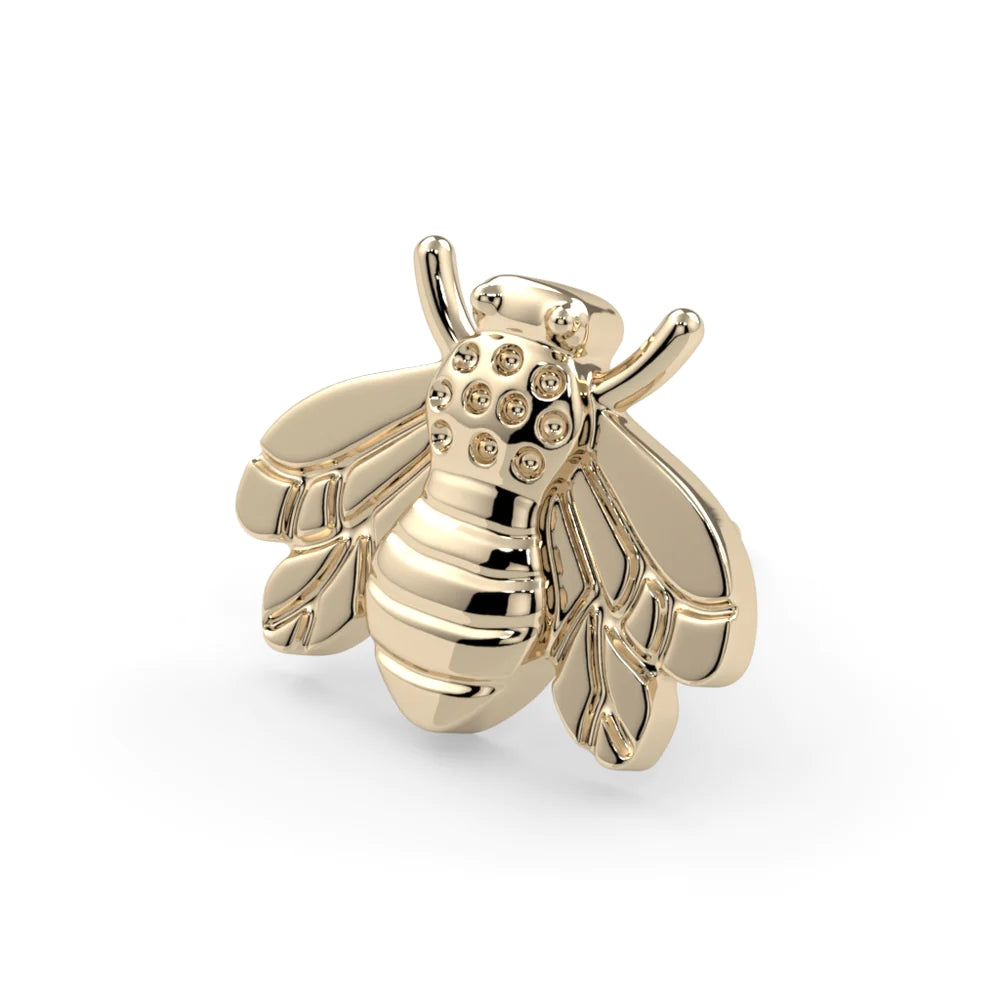 KIWI DIAMOND - BEE - 14KT OR 18KT SOLID GOLD - THREADLESS END