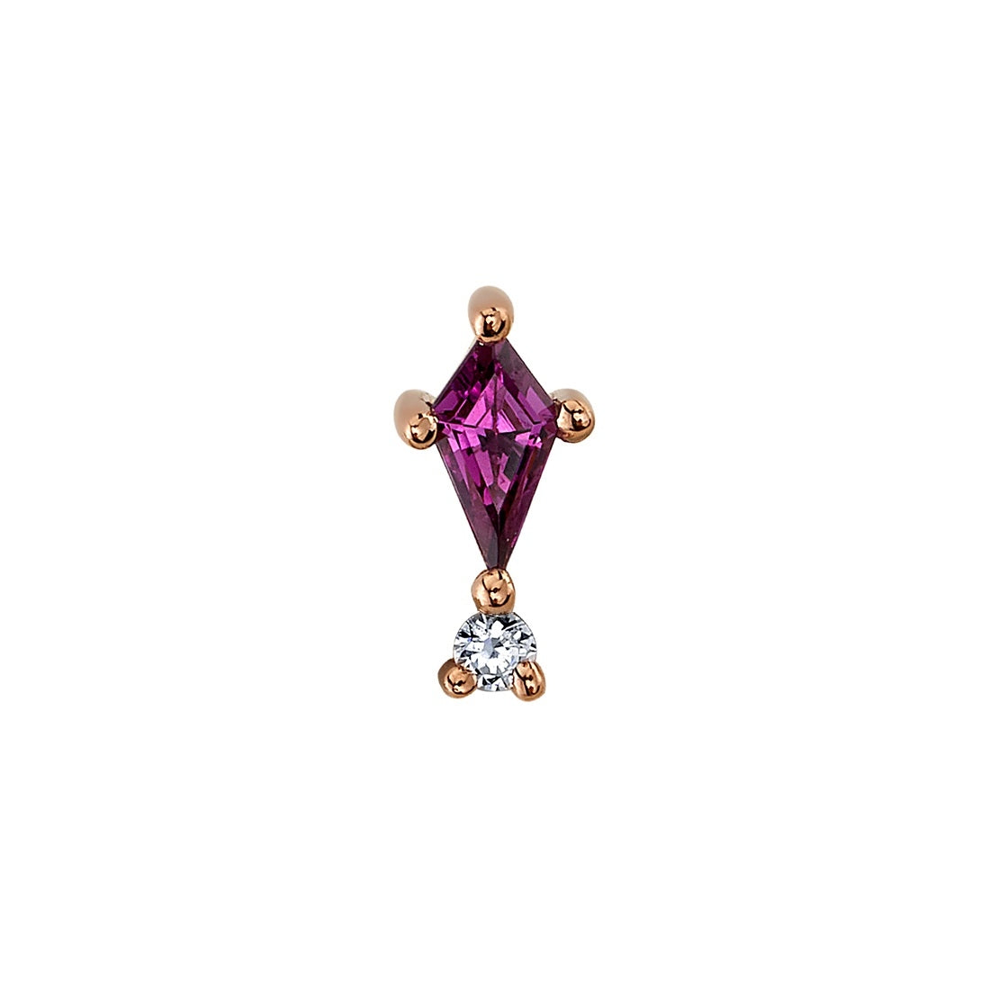 BVLA - KISS AND TELL - 14KT SOLID GOLD - THREADED END