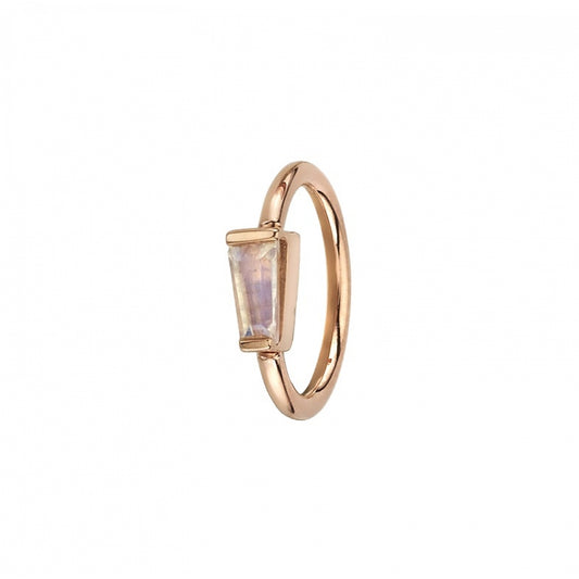 BVLA - TAPERED BAGUETTE RING - 16G 3/8" - 14KT SOLID GOLD - FIXED SEAM RING