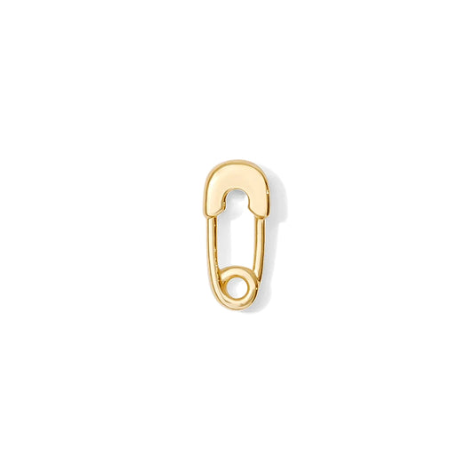 TAWAPA - SAFETY PIN - 14KT SOLID GOLD - THREADLESS END