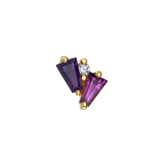 BVLA - PILLAR - 14KT SOLID GOLD - THREADED END