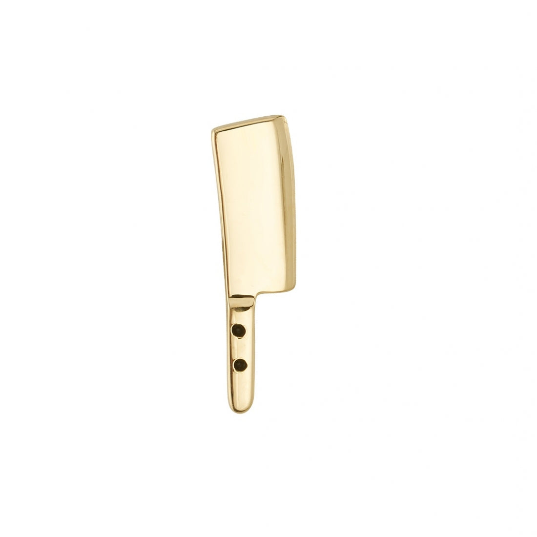 BVLA - MEAT CLEAVER - 14KT SOLID GOLD - THREADED END