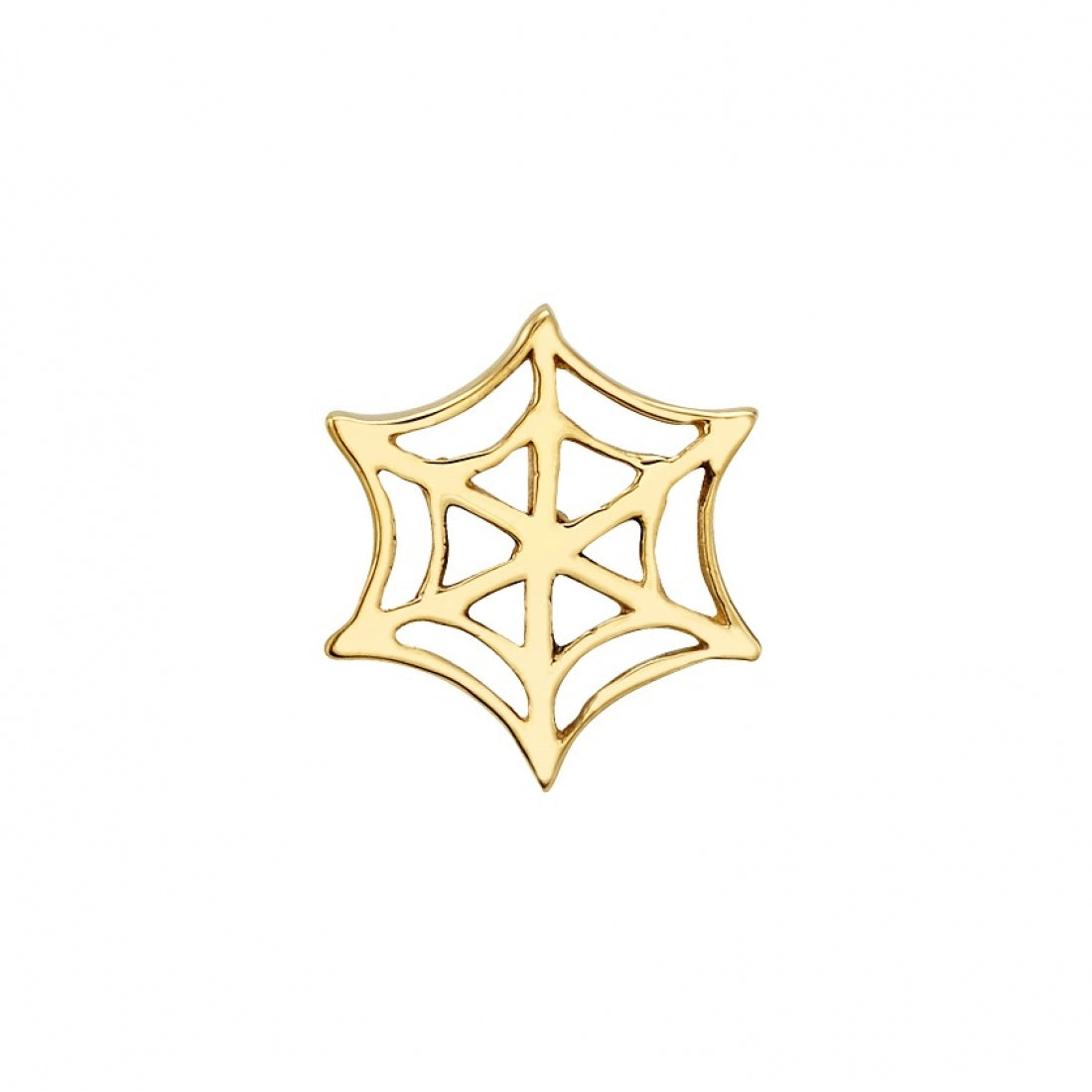 BVLA - SPIDER WEB - 14KT SOLID GOLD - THREADED END