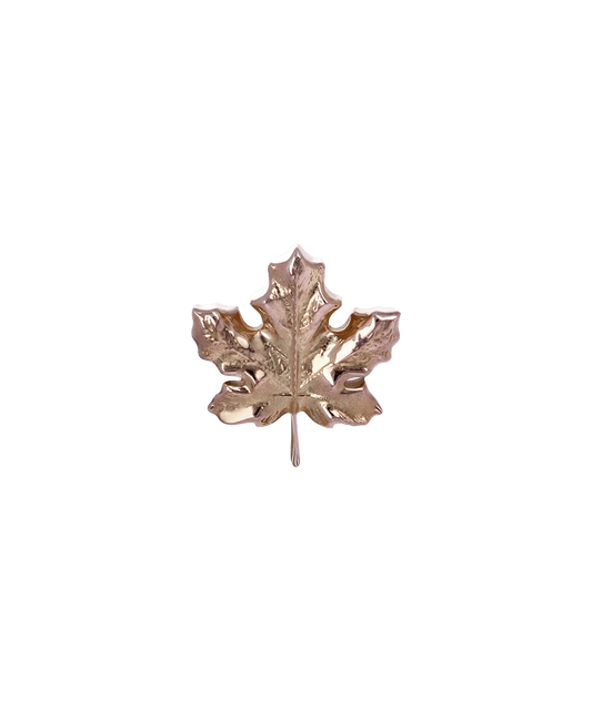 ANATOMETAL - MAPLE LEAF - 18KT SOLID GOLD - THREADLESS END