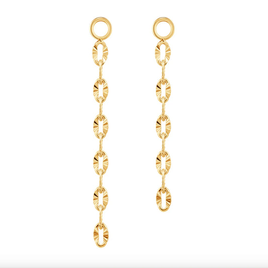 QUETZALLI JEWELRY - DIAMOND CUT TAIL - 14KT SOLID GOLD - CHARM - CHAIN