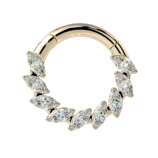 KIWI DIAMOND - LUMIERE CLICKER - 14KT SOLID GOLD - CLICKER
