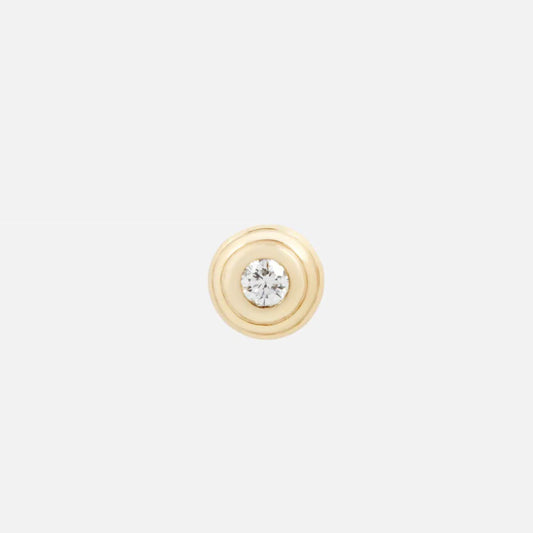 TETHER - OMEGA 00 - DIAMOND - 14KT SOLID GOLD - THREADLESS END