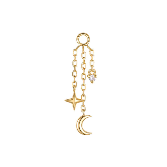 MODERN MOOD - CASSIOPEIA - 14KT SOLID GOLD - CHARM