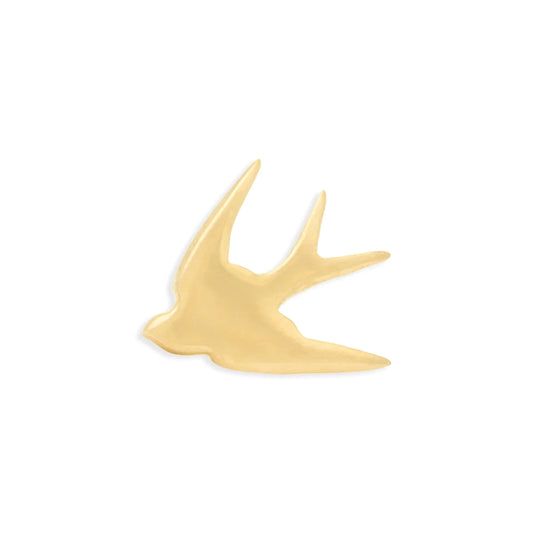 TAWAPA - SWALLOW - 14KT SOLID GOLD - THREADLESS END