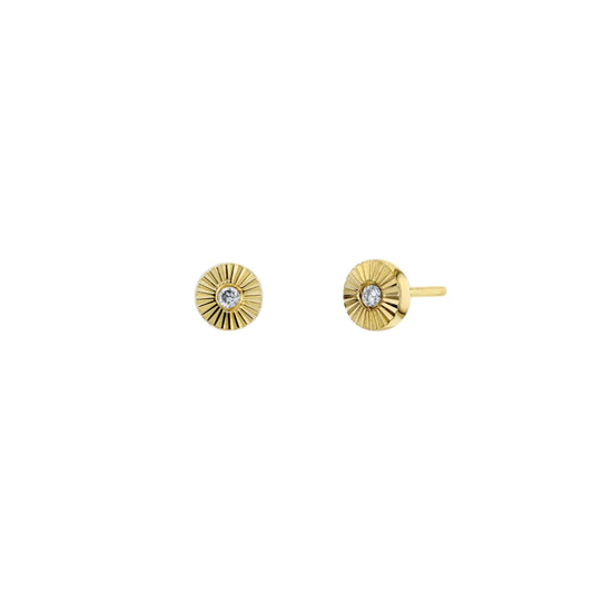 MODERN MOOD - SLOAN RAY - DIAMOND - 14KT SOLID GOLD - THREADLESS END