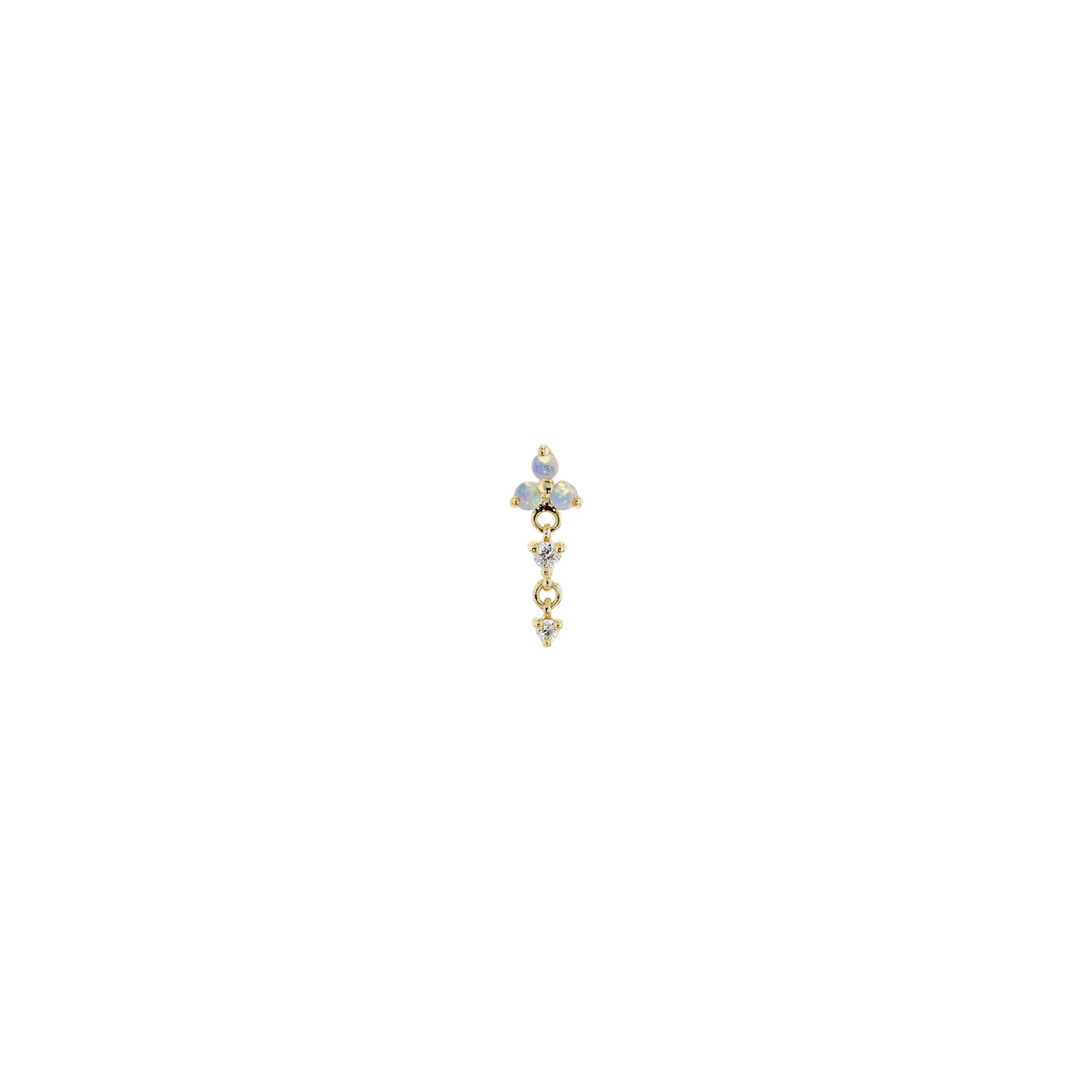 MODERN MOOD - TRES MINI + CASCADE - 14KT SOLID GOLD