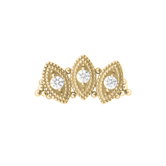 LEROI - CLARA - 14KT SOLID - THREADLESS END