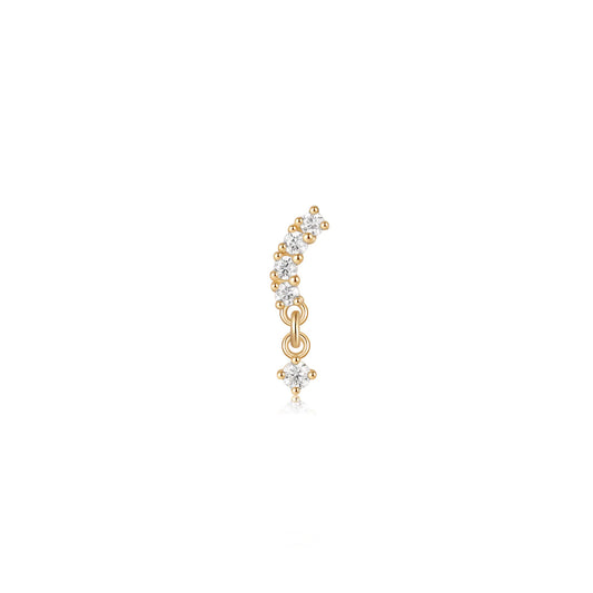 EMBER JEWELRY - CURVE APPEAL - 14KT SOLID GOLD - THREADLESS END