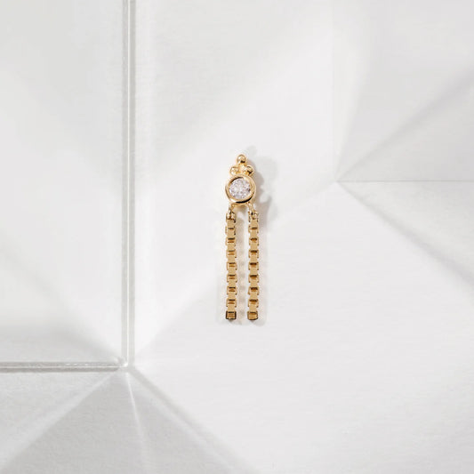 EMBER JEWELRY - MONACO - 14KT SOLID GOLD - THREADLESS END