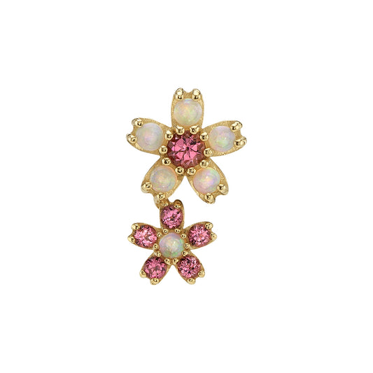 BVLA - MINI CHERRY BLOSSOM CLUSTER - 14KT SOLID GOLD - THREADED END