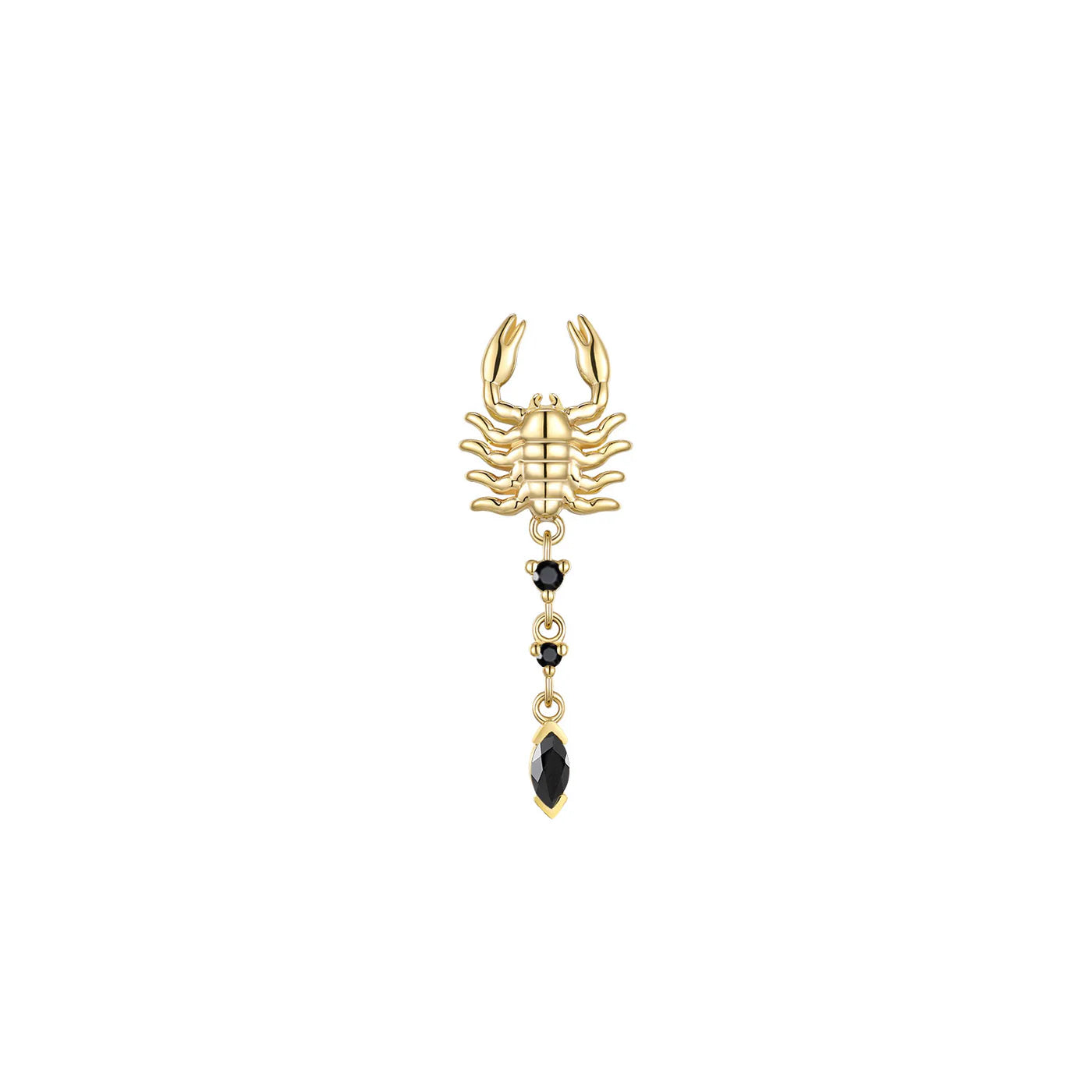 MODERN MOOD - DRACO - 14KT SOLID GOLD - THREADLESS END