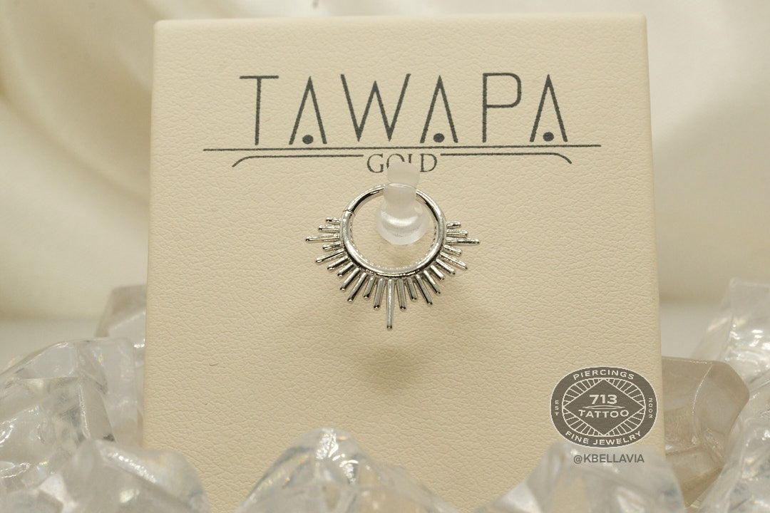TAWAPA - DIVINITY - 14KT SOLID - SEAM RING