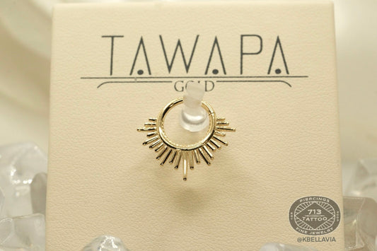 TAWAPA - DIVINITY - 14KT SOLID - SEAM RING