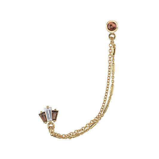 BVLA - LUMEN - 14KT SOLID GOLD - THREADED END WITH CHAIN ATTACHEMENT