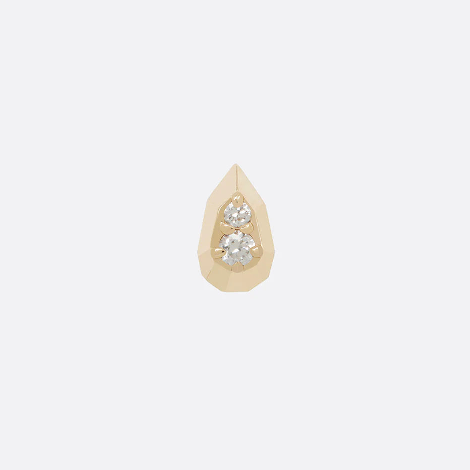 TETHER - HYDRO GEM - 14KT SOLID GOLD - THREADLESS END