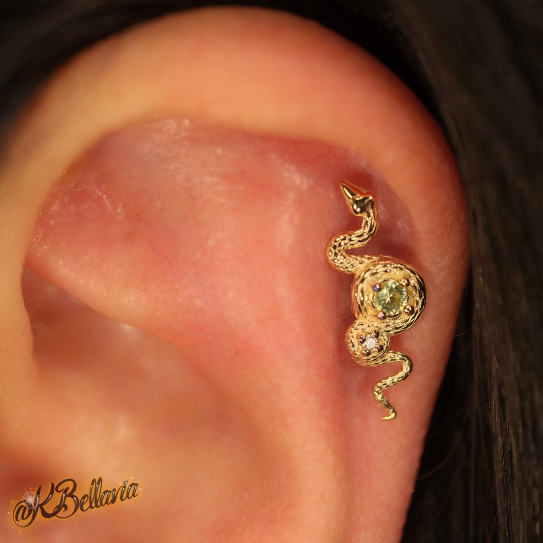 AUADORE - REBIRTH - 14kt SOLID GOLD - THREADLESS OR THREADED END