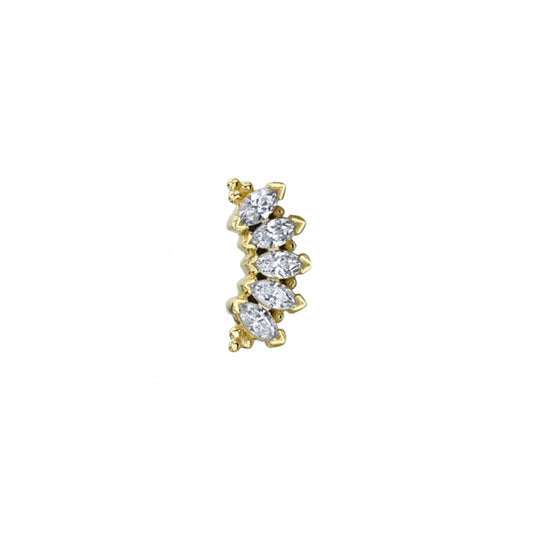 BVLA - MARQUISE PANARAYA - 14KT SOLID GOLD - THREADED END