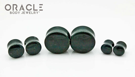 Oracle Body Jewelry - African Bloodstone Double Flare Plugs