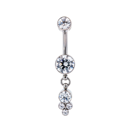 LEROI - BIJOUX - HARMONY - TITANIUM - NAVEL CURVE