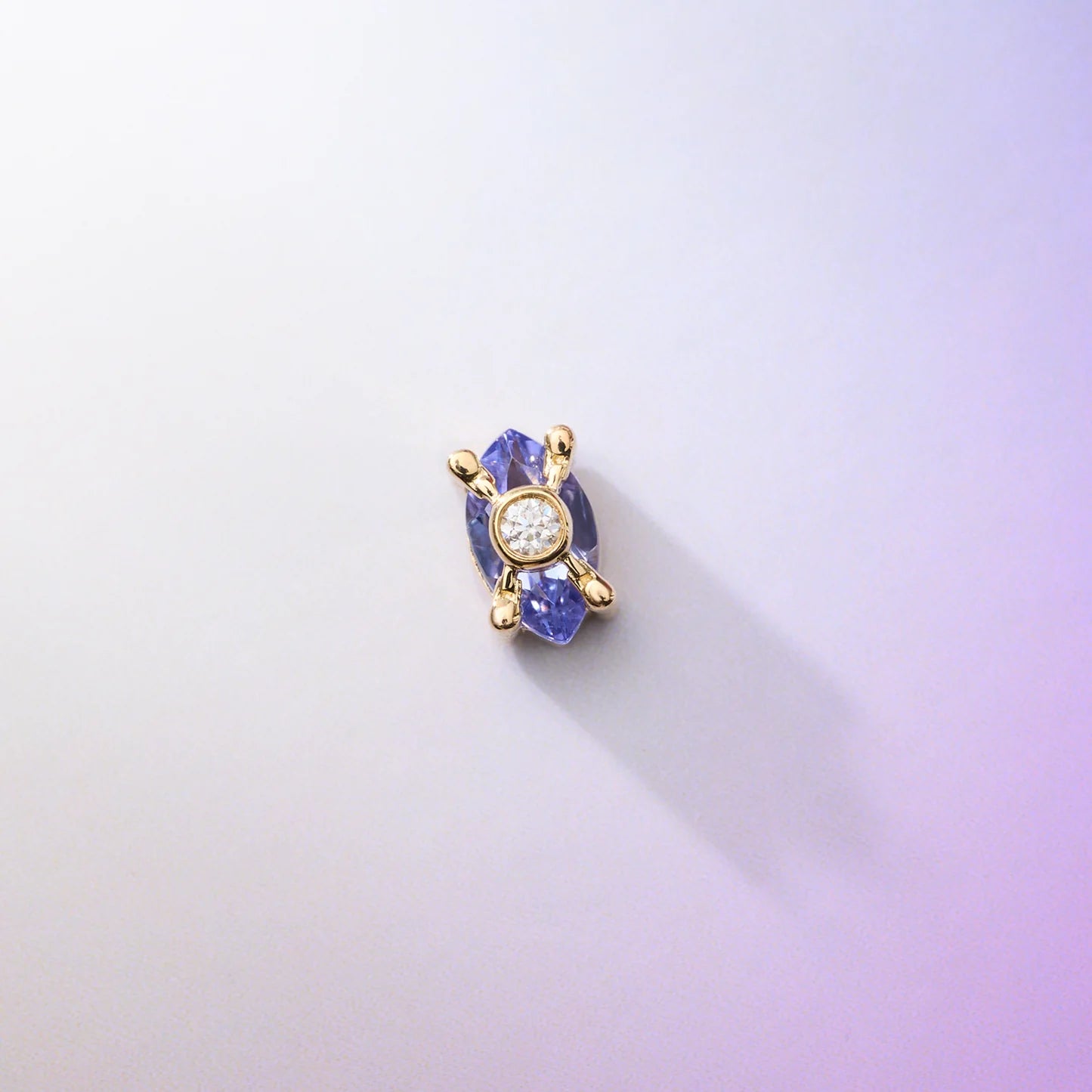 EMBER JEWELRY - LOCKED IN - 14KT SOLID GOLD - THREADLESS END