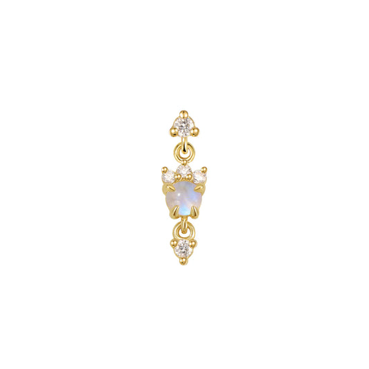 MODERN MOOD - LEIA DIAMOND DANGLE - 14KT SOLID GOLD - THREADLESS END