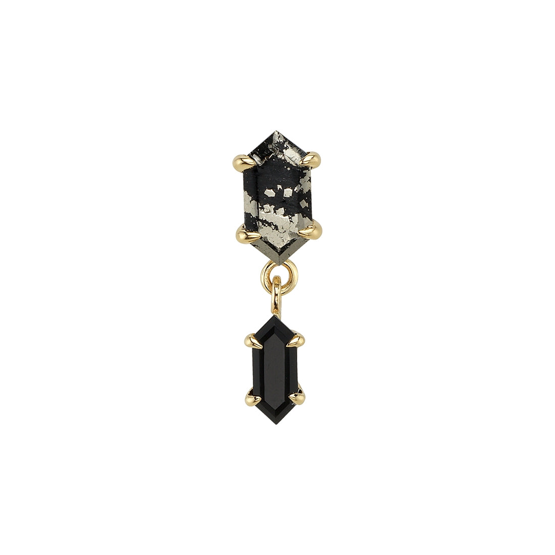 BVLA - DECO DUALITY - 14KT SOLID GOLD - THREADED END