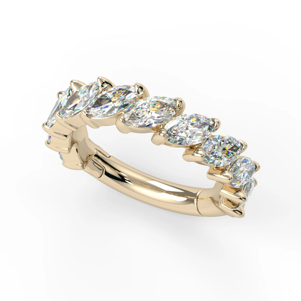 KIWI DIAMOND JEWELRY - LUMIERE SIDE SET - 14KT SOLID GOLD - CLICKER