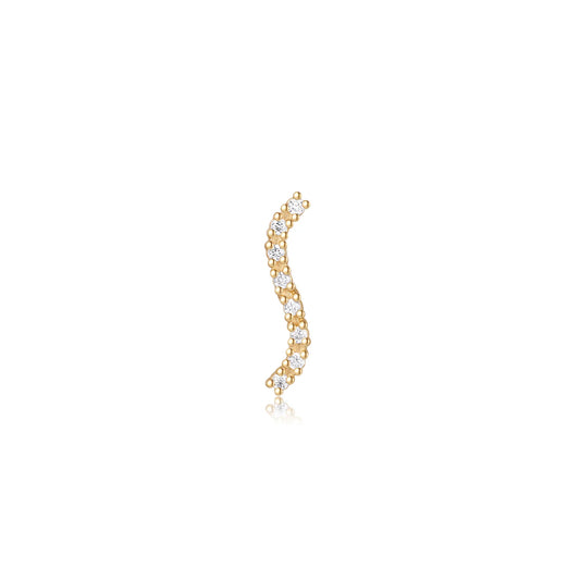 EMBER JEWELRY - WISP - 14KT SOLID GOLD - THREADLESS END