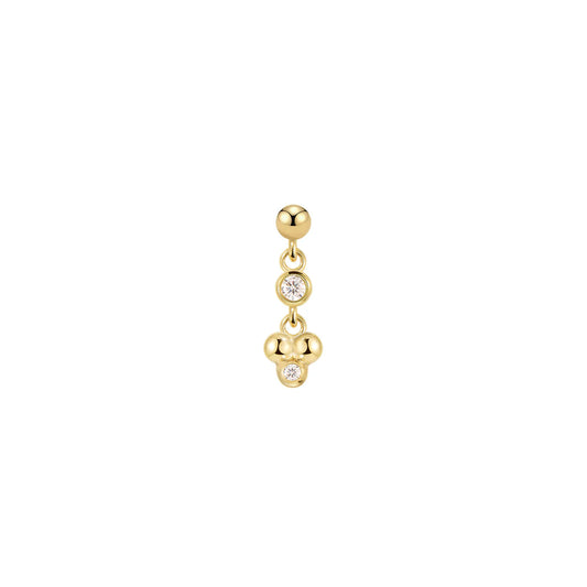 MODERN MOOD - EVELYN - 14KT SOLID GOLD - THREADLESS END