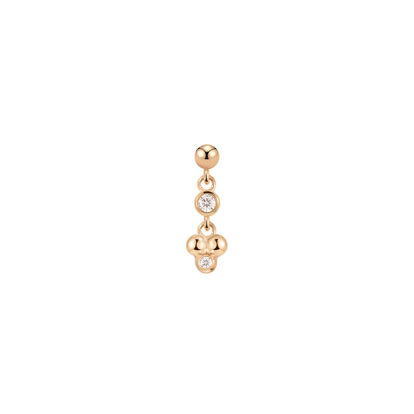 MODERN MOOD - EVELYN - 14KT SOLID GOLD - THREADLESS END