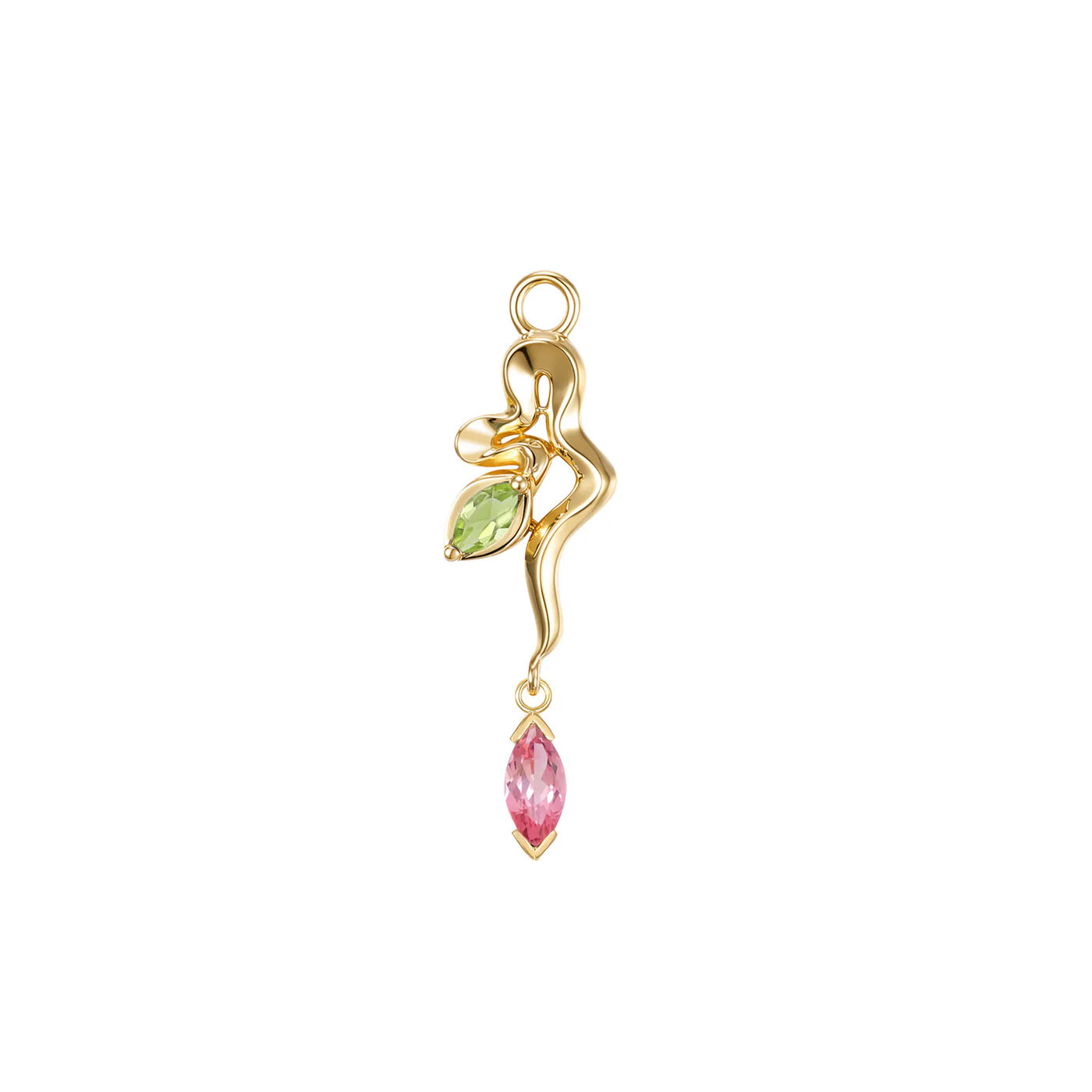 MODERN MOOD - SNAKE - AMARYLLIS CHARM - 14KT SOLID GOLD - CHARM