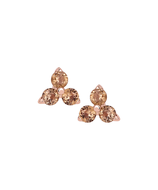 ANATOMETAL - FACETED TRIO 2.5MM - 18KT SOLID GOLD - THREADLESS END