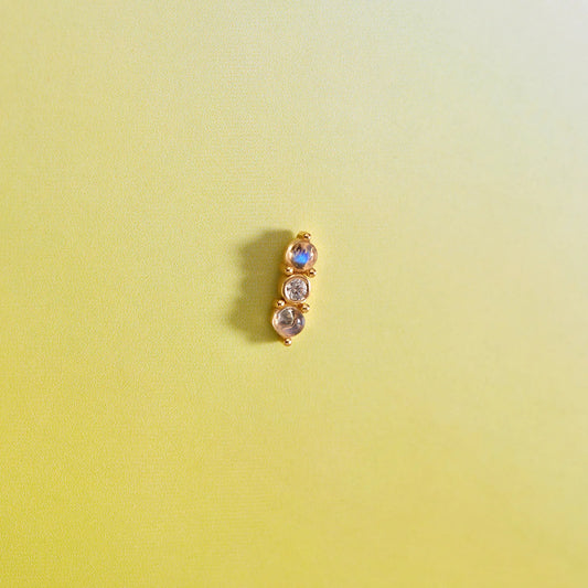 EMBER JEWELRY - REVEL - 14KT SOLID GOLD - THREADLES END