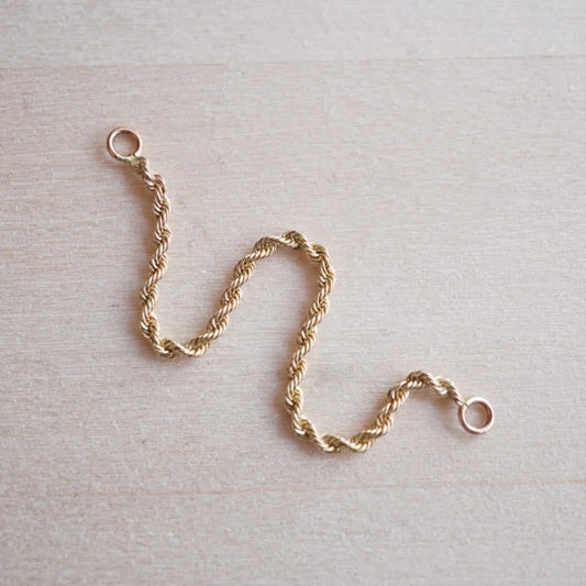 CAILEY ELLE - ROPE CONNECTOR CHAIN - 14KT SOLID GOLD