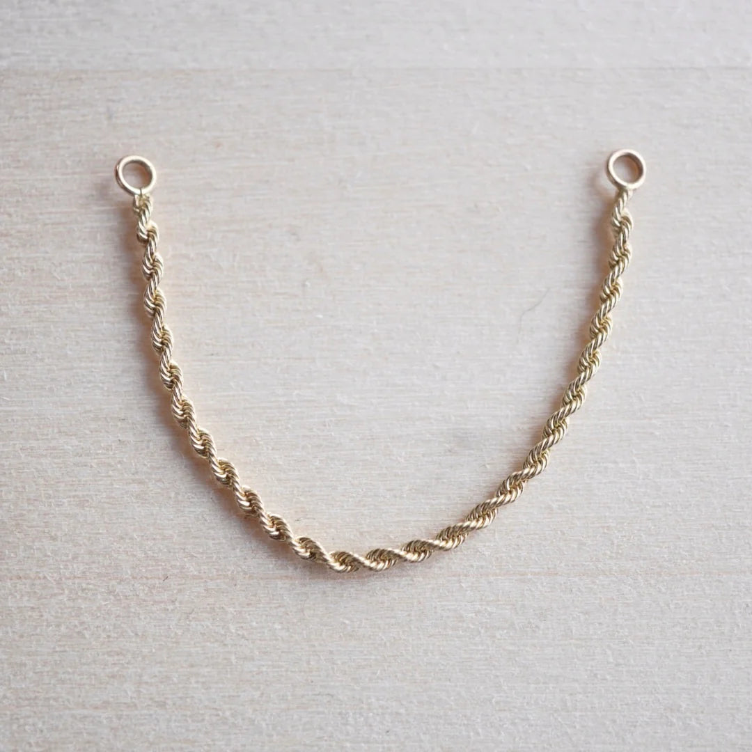 CAILEY ELLE - ROPE CONNECTOR CHAIN - 14KT SOLID GOLD