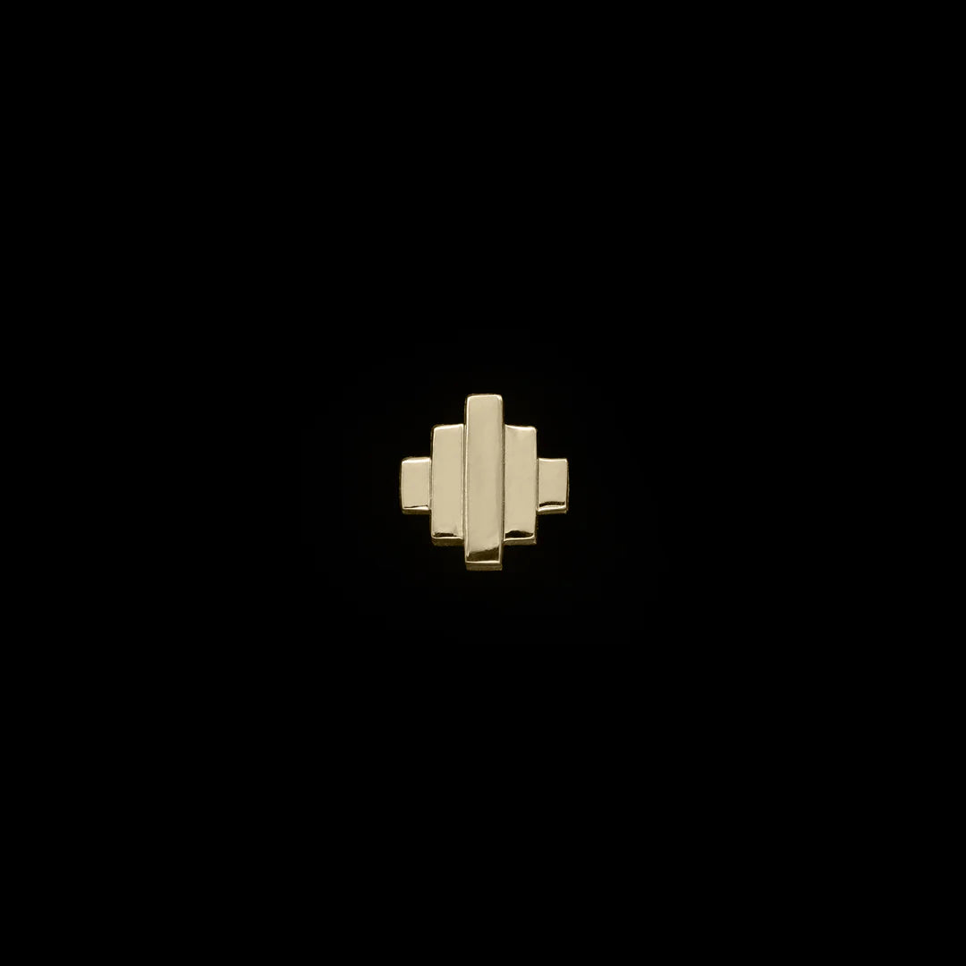 REGALIA - MORE THAN EQUAL - 14KT SOLID GOLD - THREADLESS END